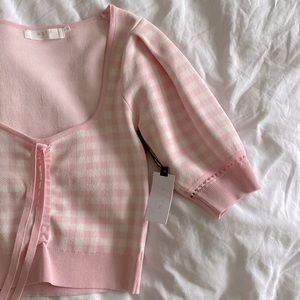 Baby pink Revolve shirt with tag